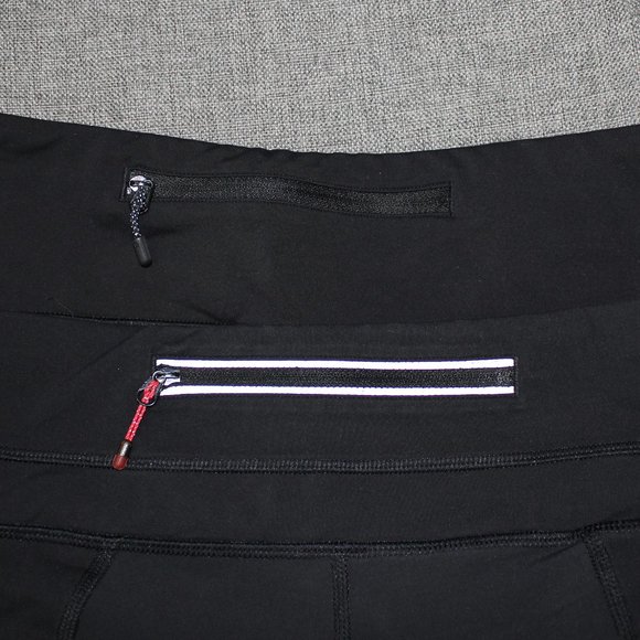 Lululemon Athletica Leggings Black Size 6 Run Zip Pocket Back Capri (2 items ) - Picture 7 of 9